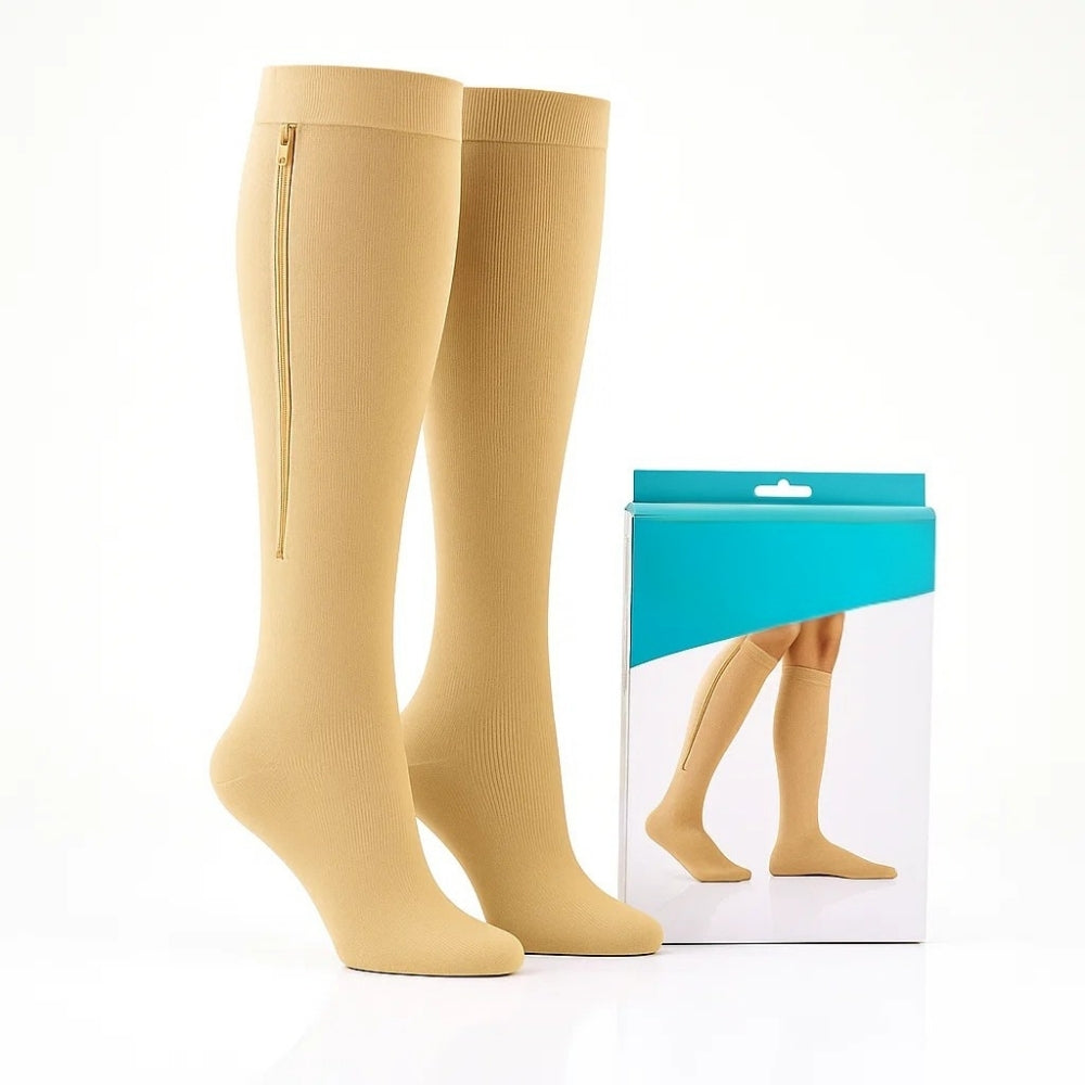 Calze a Compressione con Chiusura Zip