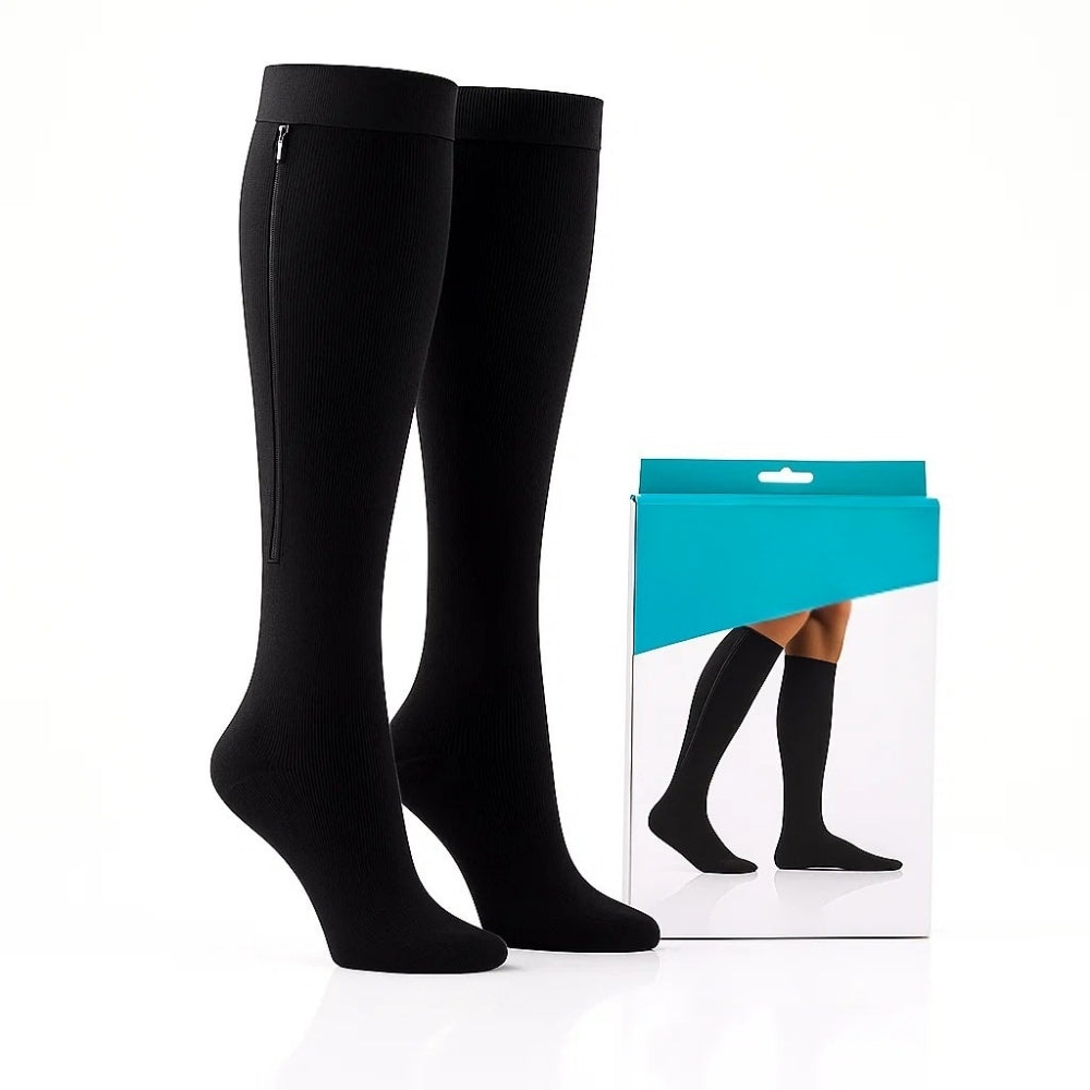 Calze a Compressione con Chiusura Zip